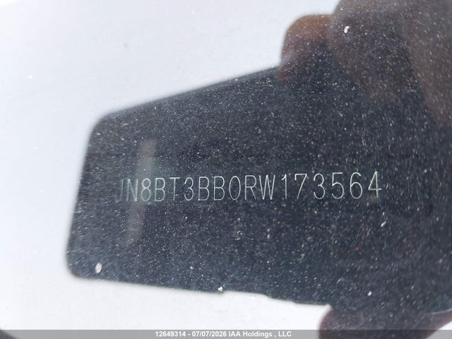 JN8BT3BB0RW173564 Nissan Rogue Sv Moonroof