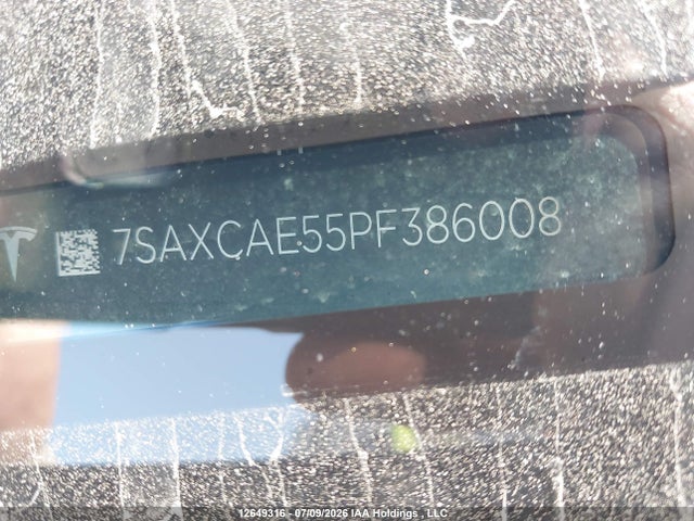 7SAXCAE55PF386008 Tesla Model X Awd/standard Range