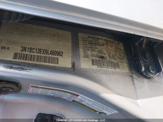 Продажа на аукционе авто 2009 Nissan Versa 1.8sl, vin: 3N1BC13EX9L460962, номер лота: 12649345