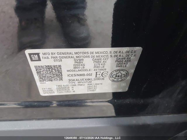 GMC Terrain Slt 2019 3GKALVEX4KL109036 Image 9