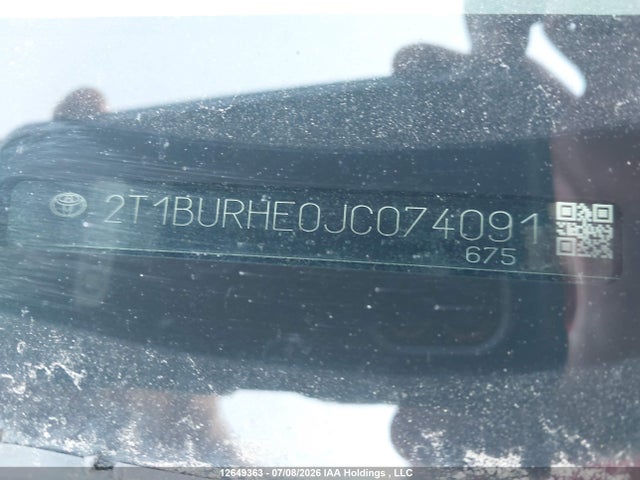 Toyota COROLLA LE 2018 2T1BURHE0JC074091 Image 19