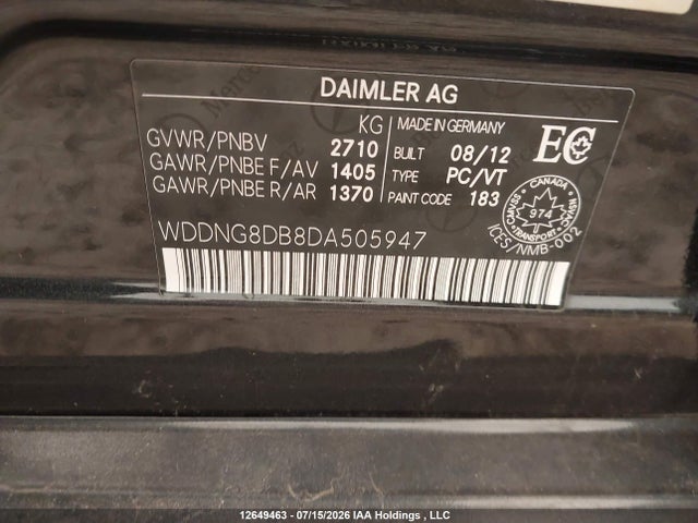 Продаж на аукціоні авто 2013 Mercedes-benz S 350 Bluetec 4matic, vin: WDDNG8DB8DA505947, номер лоту: 12649463