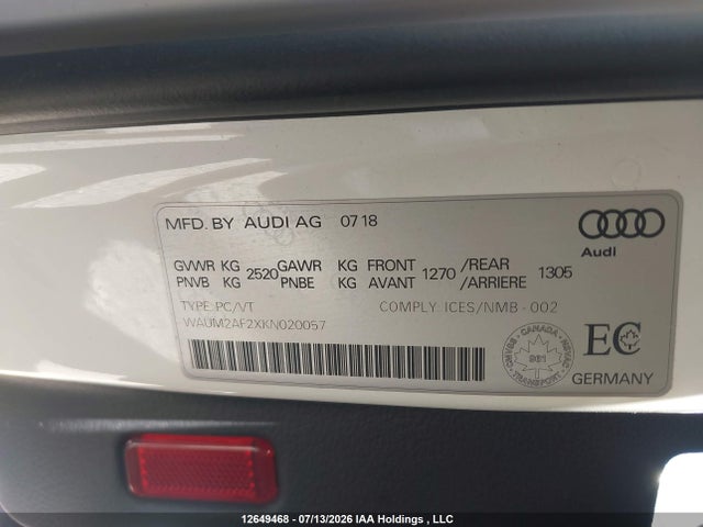 Audi A6 55 Technik 2019 WAUM2AF2XKN020057 Image 9