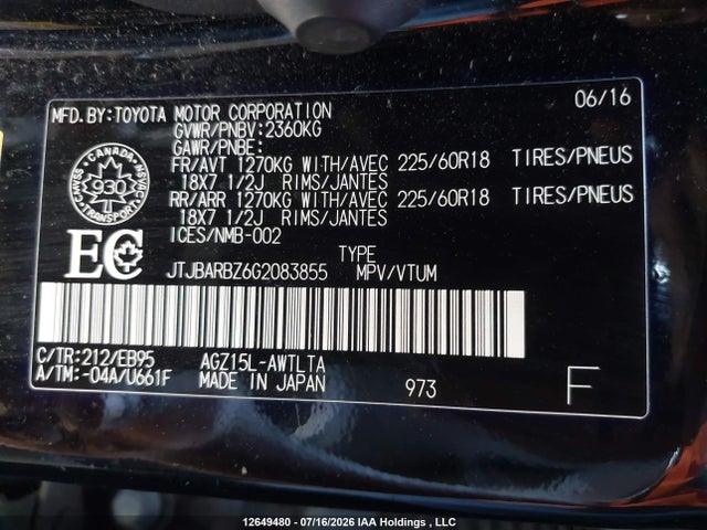 JTJBARBZ6G2083855 Lexus Nx 200t/base/f Sport