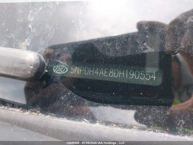 Aukcja sprzedaży 2013 Hyundai Elantra Limited W/navi, vin: 5NPDH4AE8DH190554, numer aukcji: 12649488