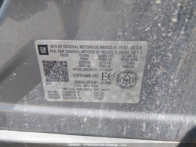 GMC Terrain Slt 2019 3GKALVEX4KL160066 Image 9