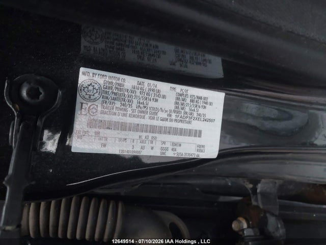 Продаж на аукціоні авто 2014 Ford Focus Se, vin: 1FADP3F2XEL242507, номер лоту: 12649514
