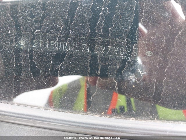 12649516 :رقم المزاد ، 2T1BURHE7FC373889 vin ، 2015 Toyota Corolla S مزاد بيع