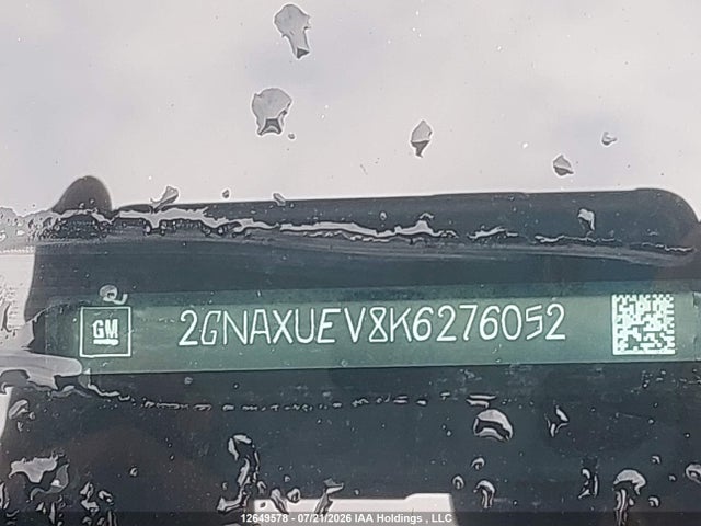 Продаж на аукціоні авто 2019 Chevrolet Equinox 1lt, vin: 2GNAXUEV8K6276052, номер лоту: 12649578