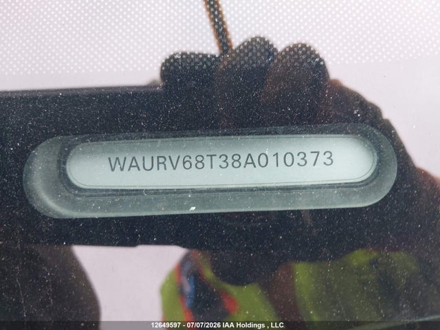 12649597 :رقم المزاد ، WAURV68T38A010373 vin ، 2008 Audi S5 Quattro مزاد بيع