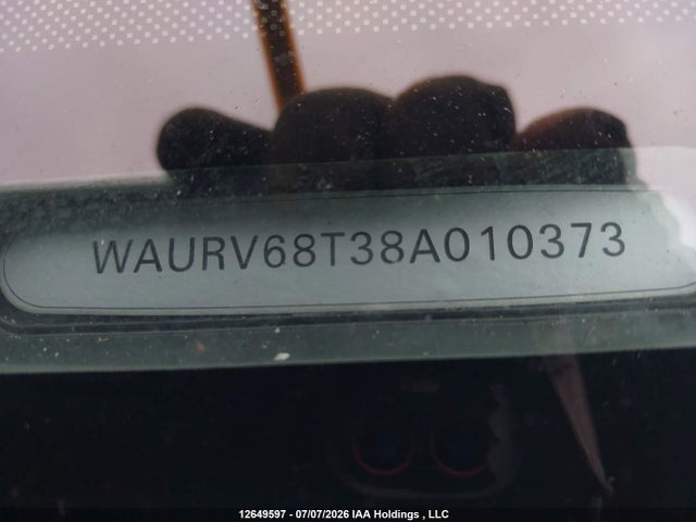 12649597 :رقم المزاد ، WAURV68T38A010373 vin ، 2008 Audi S5 Quattro مزاد بيع