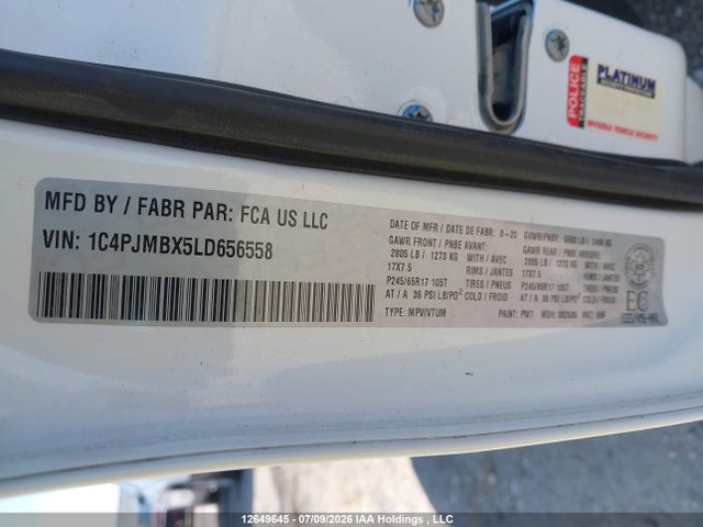 Jeep Cherokee Trailhawk 2020 1C4PJMBX5LD656558 Image 18