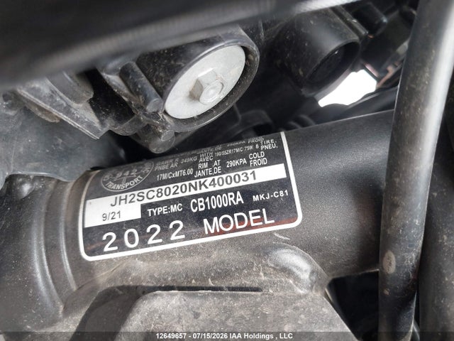 Honda CB1000 RA 2022 JH2SC8020NK400031 Image 10