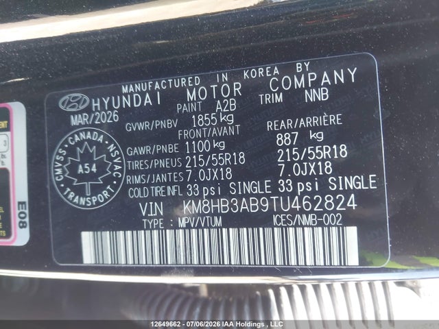 Hyundai Kona Preferred 2026 KM8HB3AB9TU462824 Image 9
