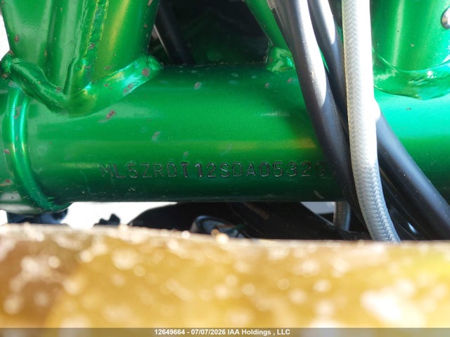 12649664 :رقم المزاد ، ML5ZRDT12SDA05329 vin ، 2025 Kawasaki Zr900 T مزاد بيع