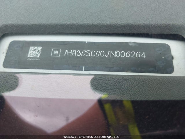 12649675 :رقم المزاد ، 1HA3GSCG0JN006264 vin ، 2018 Chevrolet Express Cutaway Work Van مزاد بيع