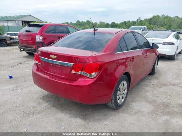 12649683 :رقم المزاد ، 1G1PF5SC1C7176349 vin ، 2012 Chevrolet Cruze Lt مزاد بيع