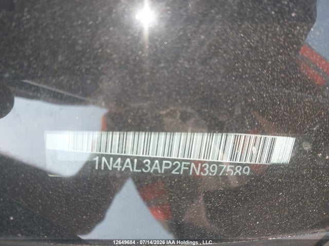 Продаж на аукціоні авто 2015 Nissan Altima 2.5/2.5 S/2.5 Sl/2.5 Sv, vin: 1N4AL3AP2FN397589, номер лоту: 12649684
