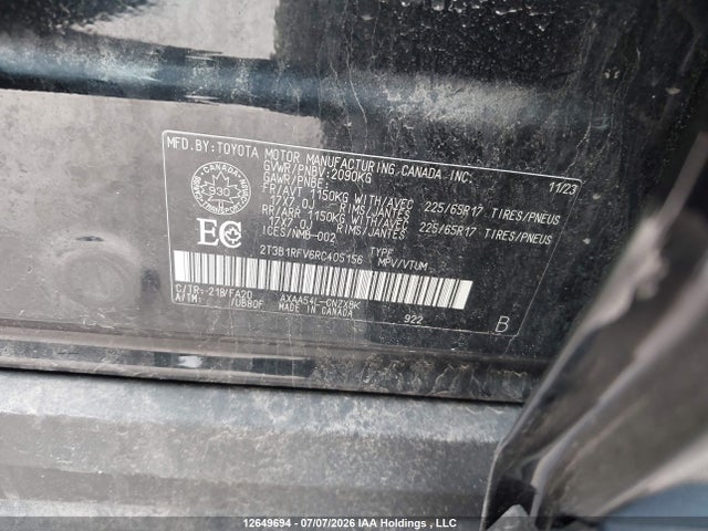 Toyota RAV4 LE 2024 2T3B1RFV6RC405156 Image 9