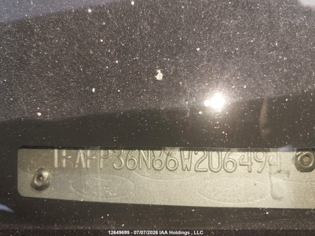12649699 :رقم المزاد ، 1FAFP36N86W206494 vin ، 2006 Ford Focus Zxw مزاد بيع