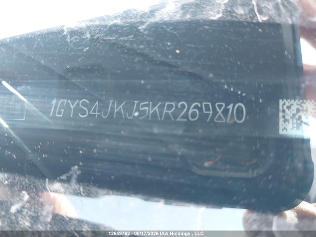12649762 :رقم المزاد ، 1GYS4JKJ5KR269810 vin ، 2019 Cadillac Escalade Esv مزاد بيع