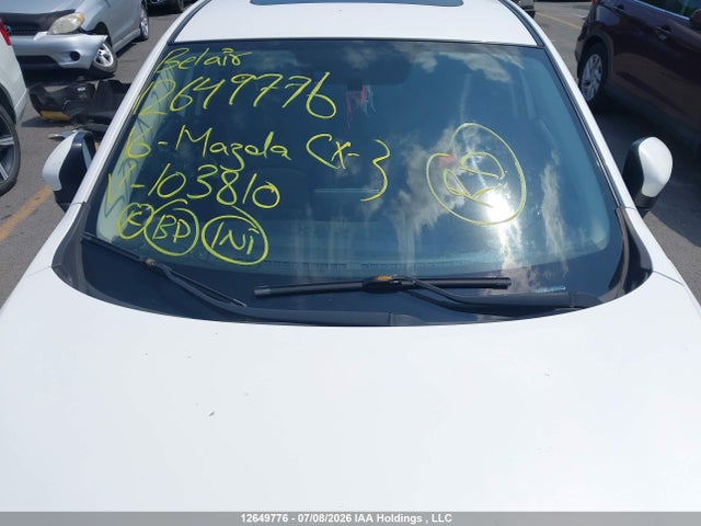 Продаж на аукціоні авто 2016 Mazda Cx-3, vin: JM1DKBC78G0103810, номер лоту: 12649776