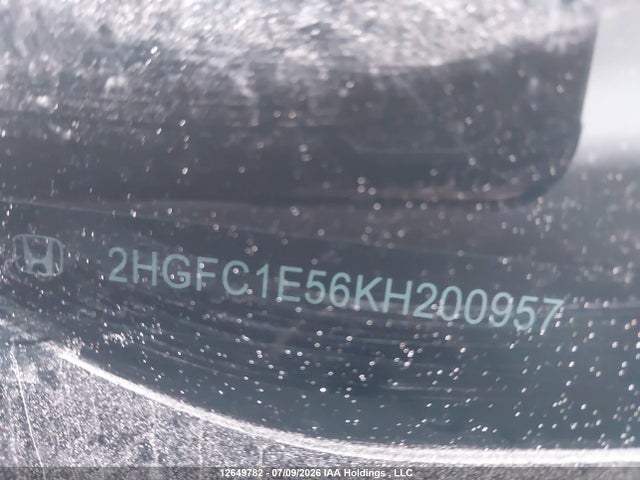 2019 Honda Civic Si Si მანქანა იყიდება აუქციონზე, vin: 2HGFC1E56KH200957, აუქციონის ნომერი: 12649782