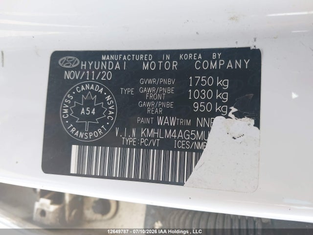 Продаж на аукціоні авто 2021 Hyundai Elantra Essential Ivt With Hyundai Smartsense Package, vin: KMHLM4AG5MU098683, номер лоту: 12649787