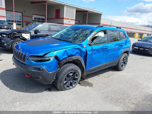 Продажа на аукционе авто 2022 Jeep Cherokee Trailhawk Elite, vin: 1C4PJMBX3ND506497, номер лота: 12649801