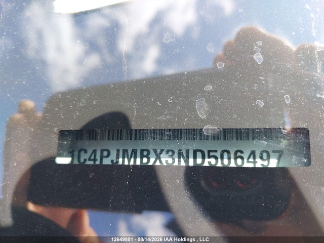 Продажа на аукционе авто 2022 Jeep Cherokee Trailhawk Elite, vin: 1C4PJMBX3ND506497, номер лота: 12649801