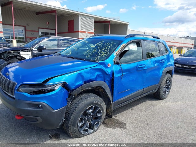 Продажа на аукционе авто 2022 Jeep Cherokee Trailhawk Elite, vin: 1C4PJMBX3ND506497, номер лота: 12649801