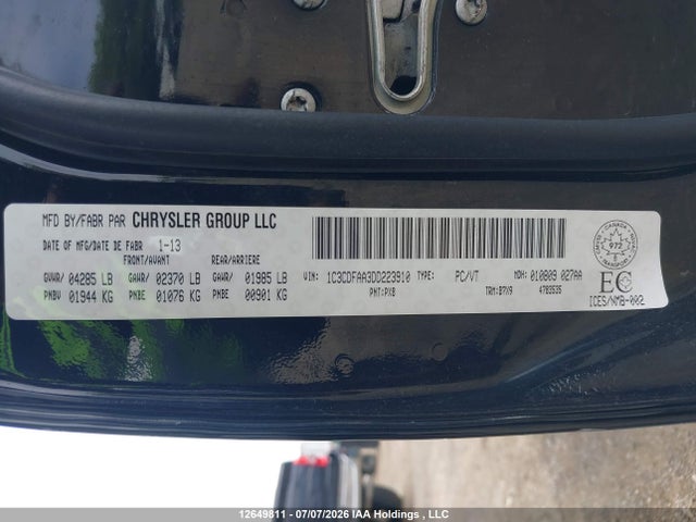 Продаж на аукціоні авто 2013 Dodge Dart Se/aero, vin: 1C3CDFAA3DD223910, номер лоту: 12649811