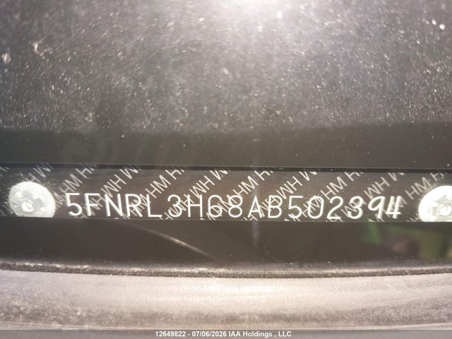Продаж на аукціоні авто 2010 Honda Odyssey Exl, vin: 5FNRL3H68AB502394, номер лоту: 12649822