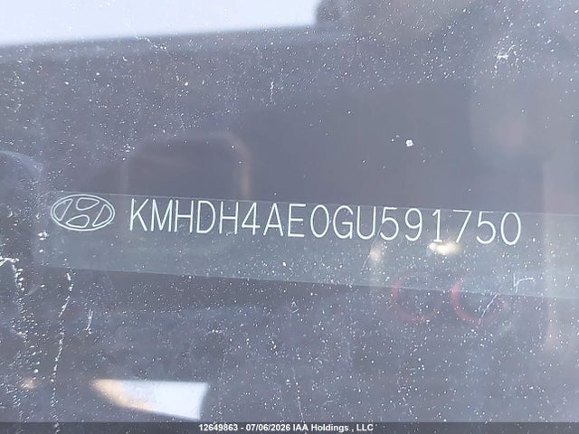 12649863 :رقم المزاد ، KMHDH4AE0GU591750 vin ، 2016 Hyundai Elantra Se/sport/limited مزاد بيع