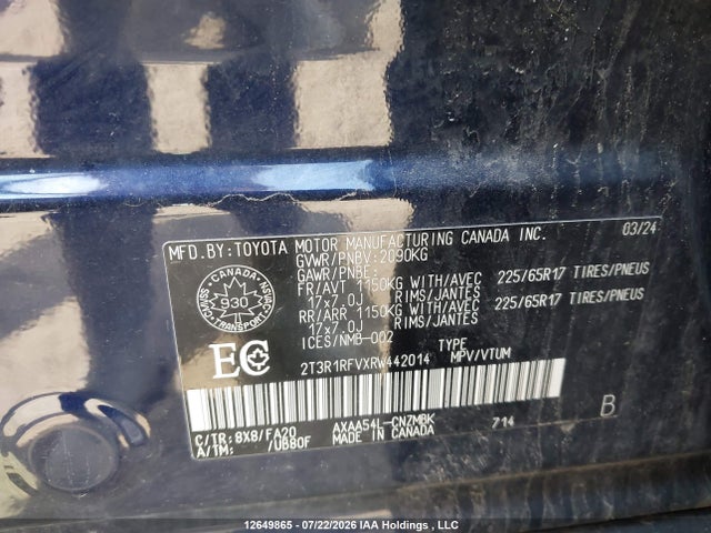 Toyota Rav4 Xle 2024 2T3R1RFVXRW442014 Image 18