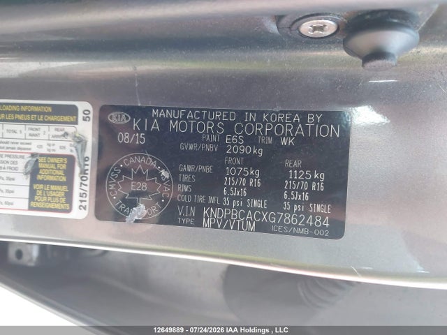 KIA Sportage 2016 KNDPBCACXG7862484 Image 9