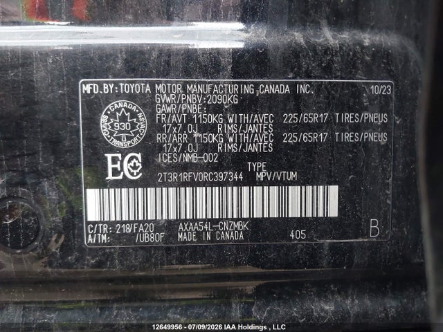 Toyota Rav4 Xle 2024 2T3R1RFV0RC397344 Image 9