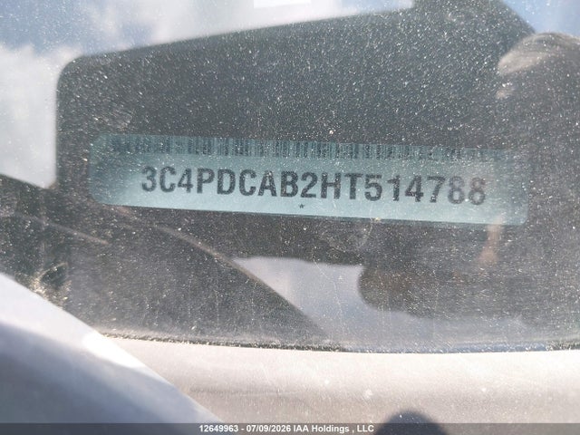 Aukcja sprzedaży 2017 Dodge Journey Se, vin: 3C4PDCAB2HT514788, numer aukcji: 12649963