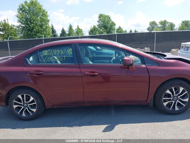 2013 Honda Civic Ex მანქანა იყიდება აუქციონზე, vin: 2HGFB2F56DH002261, აუქციონის ნომერი: 12649990