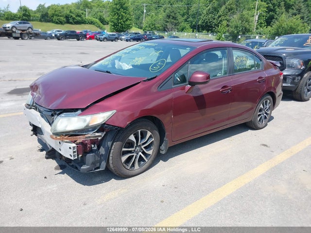 2013 Honda Civic Ex მანქანა იყიდება აუქციონზე, vin: 2HGFB2F56DH002261, აუქციონის ნომერი: 12649990