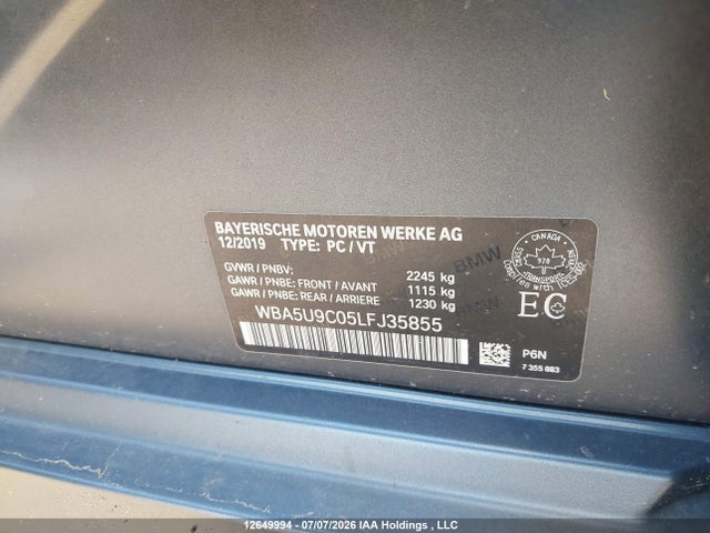 BMW M340i Xdrive 2020 WBA5U9C05LFJ35855 Image 19