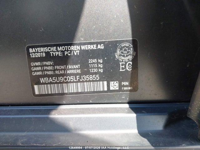 BMW M340i Xdrive 2020 WBA5U9C05LFJ35855 Image 9
