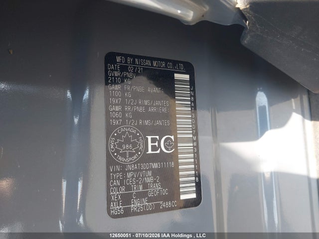 Nissan Rogue Platinum 2021 JN8AT3DD7MW311118 Image 18