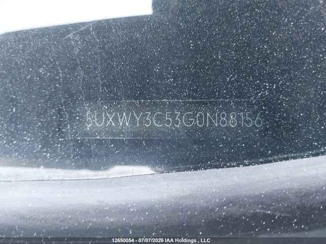 12650054 :رقم المزاد ، 5UXWY3C53G0N88156 vin ، 2016 Bmw X3 Xdrive28d مزاد بيع