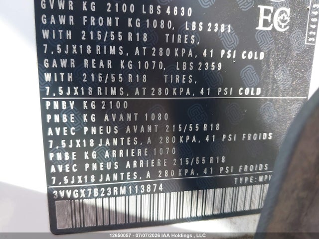 Volkswagen Taos 2024 3VVGX7B23RM113874 Image 18