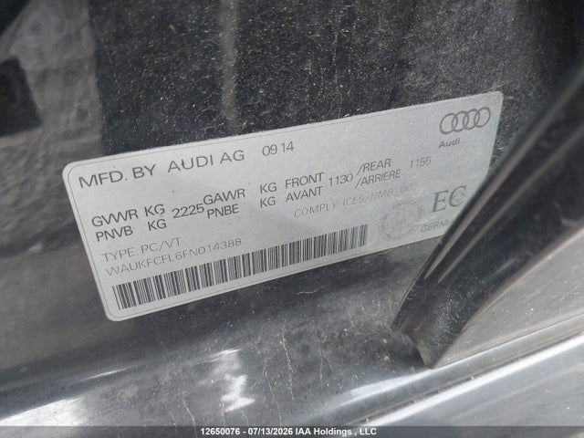 WAUKFCFL6FN014388 Audi A4 2.0t Technik Plus