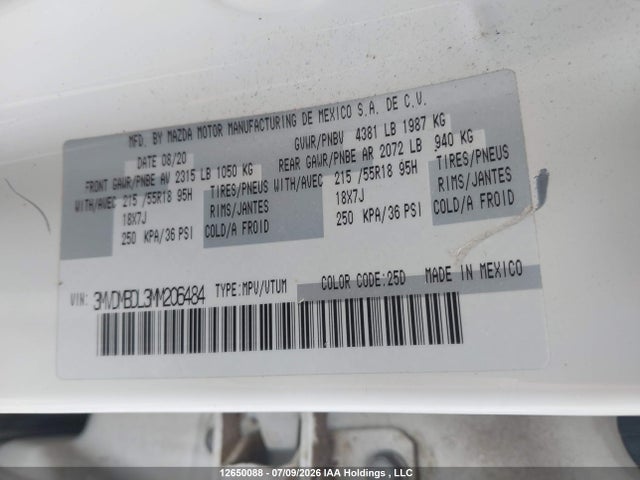Mazda Cx-30 Gt 2021 3MVDMBDL3MM206484 Image 9