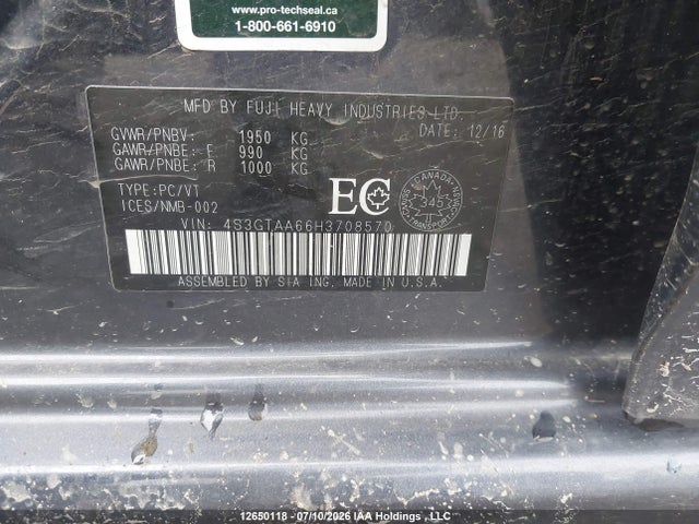 Subaru Impreza Convenience 2017 4S3GTAA66H3708570 Image 21