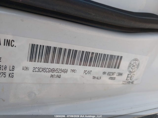 Продажа на аукционе авто 2011 Chrysler 300 Limited, vin: 2C3CA5CGXBH529460, номер лота: 12650206