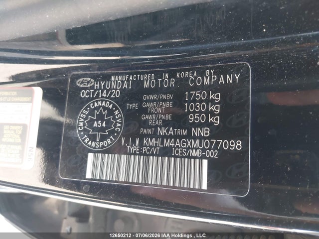 Продажа на аукционе авто 2021 Hyundai Elantra Preferred Ivt, vin: KMHLM4AGXMU077098, номер лота: 12650212